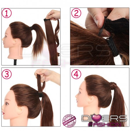 Extensions Queue De Cheval Ponytail Cheveux 100% Humains