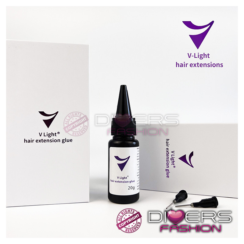 V-Light Glue : Colle liquide pour Extensions de Cheveux avec Fixation Supérieure V-Light Glue : Colle liquide pour Extensions de Cheveux avec Fixation Supérieure